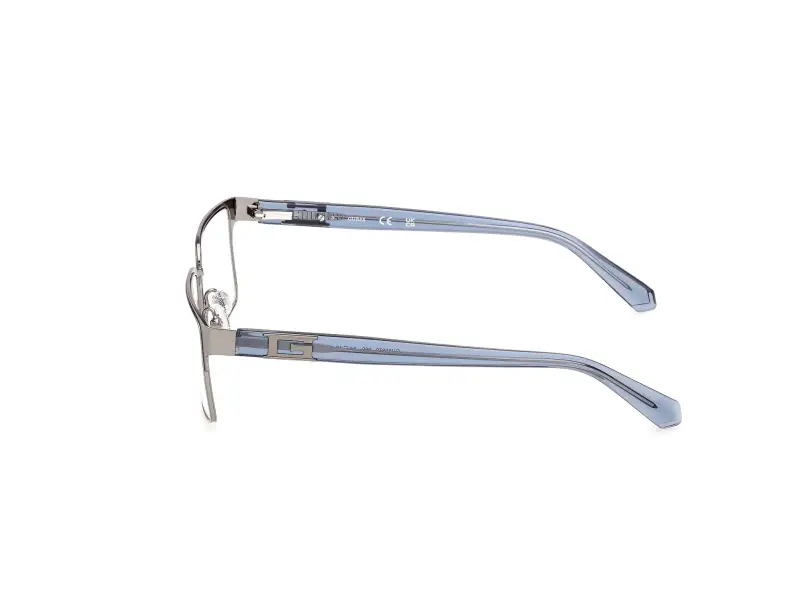 Uomo Guess GU50370 009 Montature da vista Metallo Canna di fucile Squadrata Normale miniatura 3