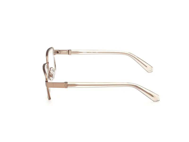 Uomo Guess GU50371 045 Montature da vista Metallo Marrone Squadrata Normale miniatura 3