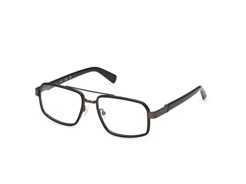 Uomo Guess GU50372 001 Montature da vista Metallo Nero Squadrata Normale