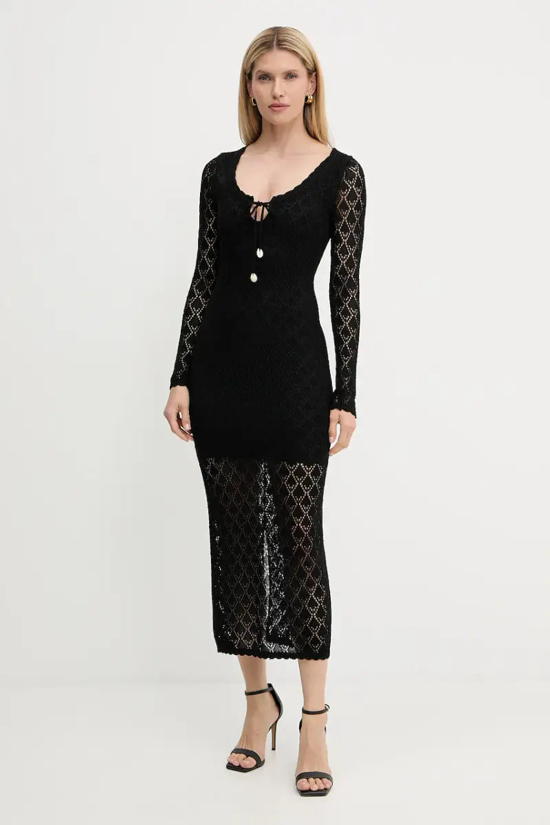 vestito ALBA colore nero W5YK85 Z0010 miniatura 2