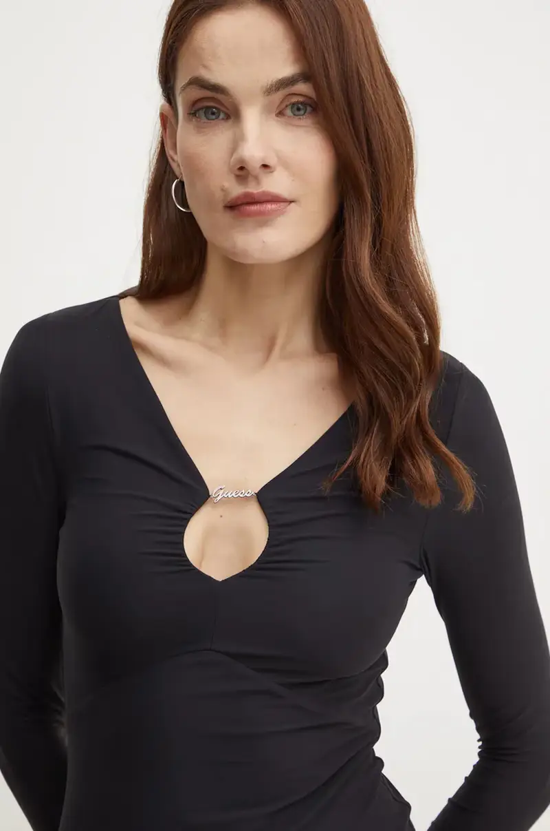 vestito AMIRA colore nero W4BK09 KCDE0 miniatura 4