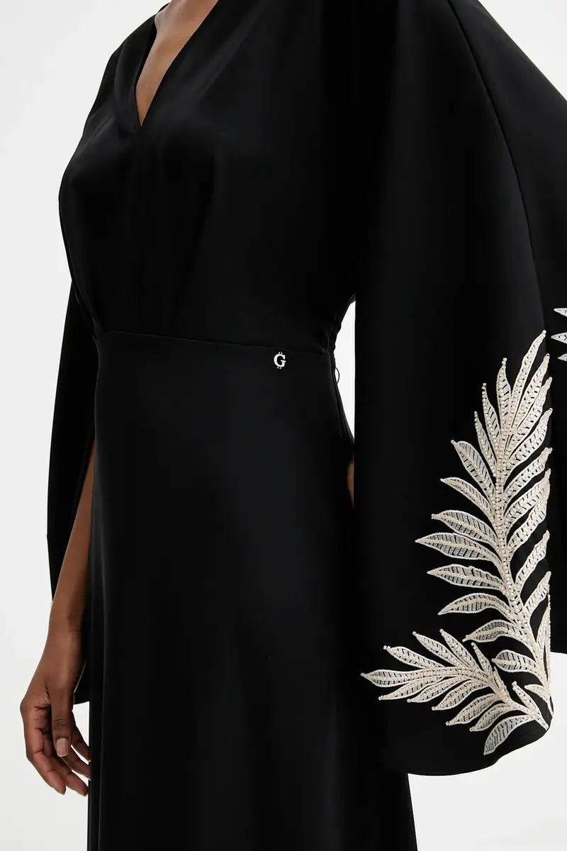 vestito ANGELE colore nero W5YK1A WHCU2 miniatura 5