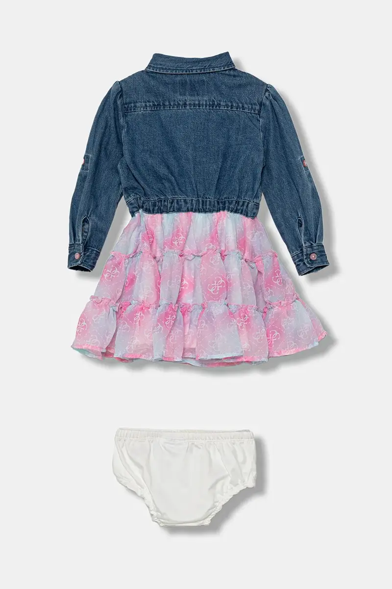 vestito bambina colore blu A5YK03 D4EU0 miniatura 2