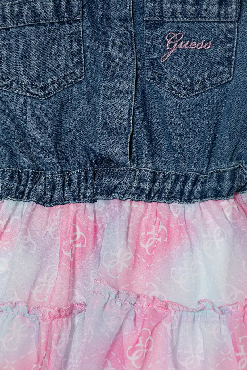 vestito bambina colore blu A5YK03 D4EU0 miniatura 4