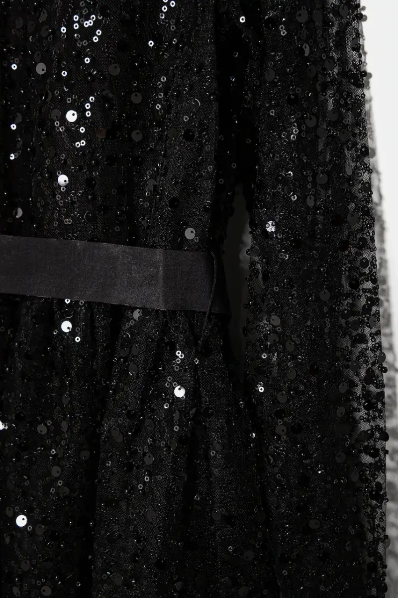 vestito bambina colore nero J5RK11 KCLM0 miniatura 2