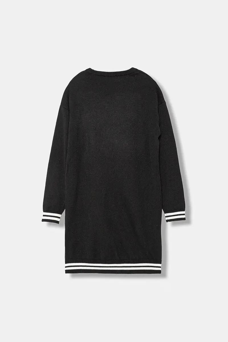 vestito bambina colore nero J5YK09 Z3OF0 miniatura 2