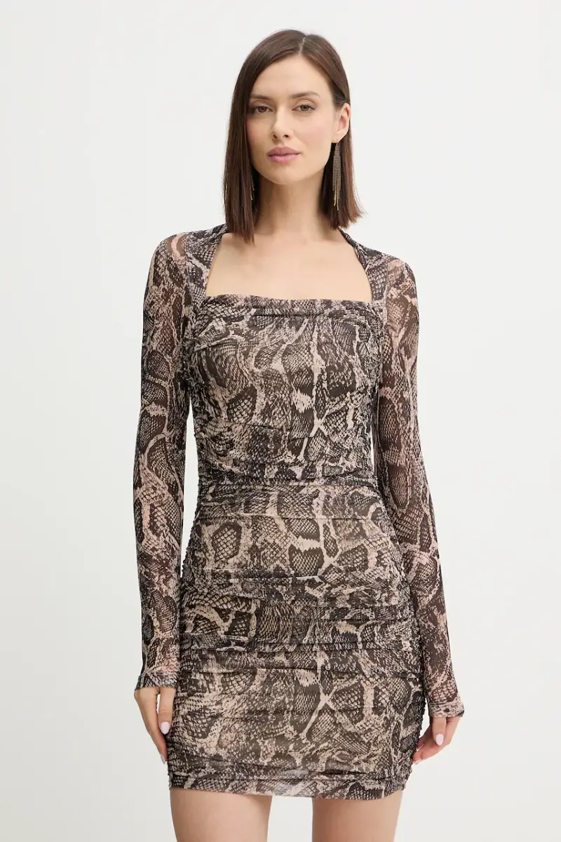 vestito BERNARDETTE colore marrone W5BK65 KCZC2