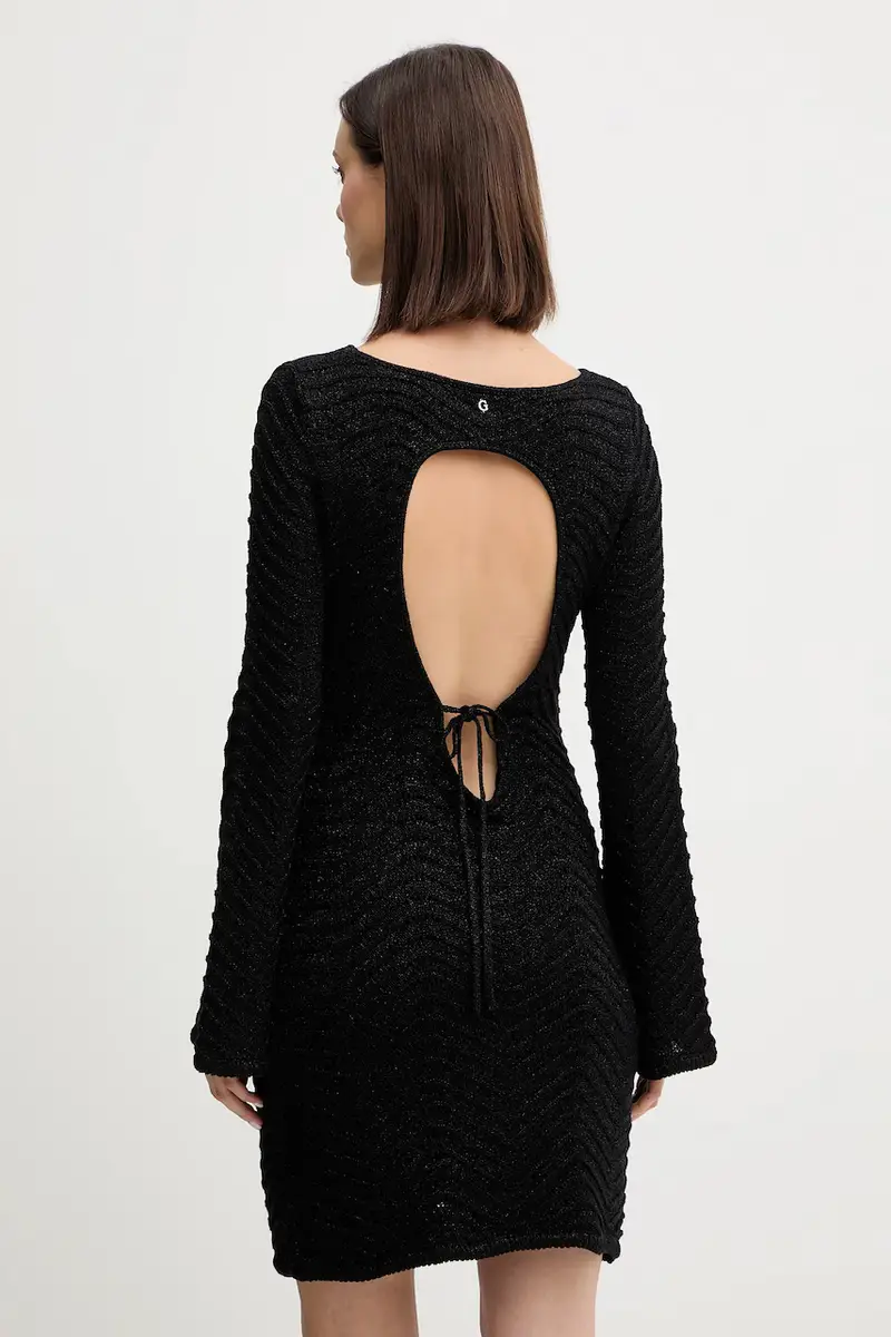 vestito CHEVRON colore nero W5BK83 Z0192 miniatura 3