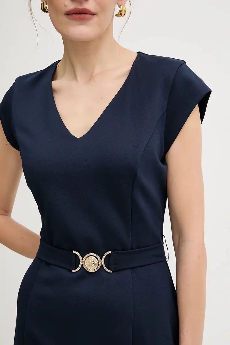 vestito CHRISSY colore blu navy W5BK21 KCMU2 miniatura 5