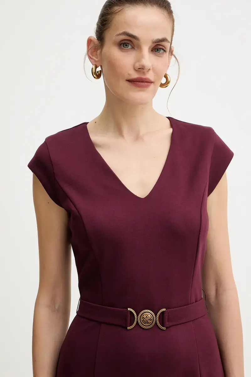 vestito CHRISSY colore granata W5BK21 KCMU2 miniatura 4