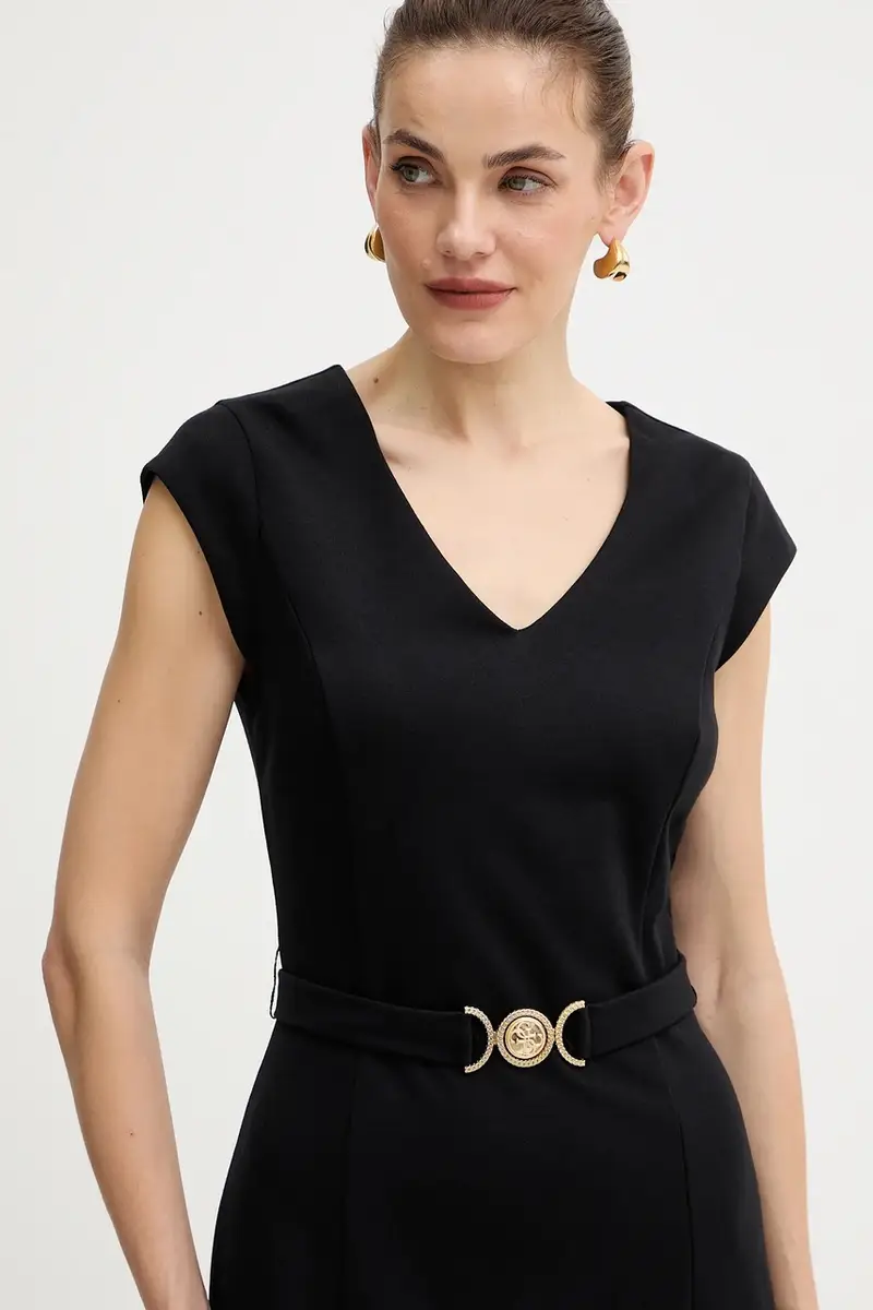 vestito CHRISSY colore nero W5BK21 KCMU2 miniatura 4