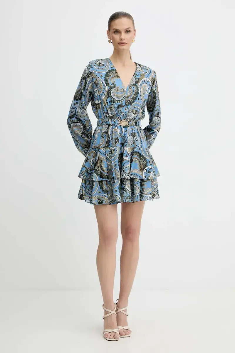 vestito CLARISSE colore blu W5BK53 W2770 miniatura 2