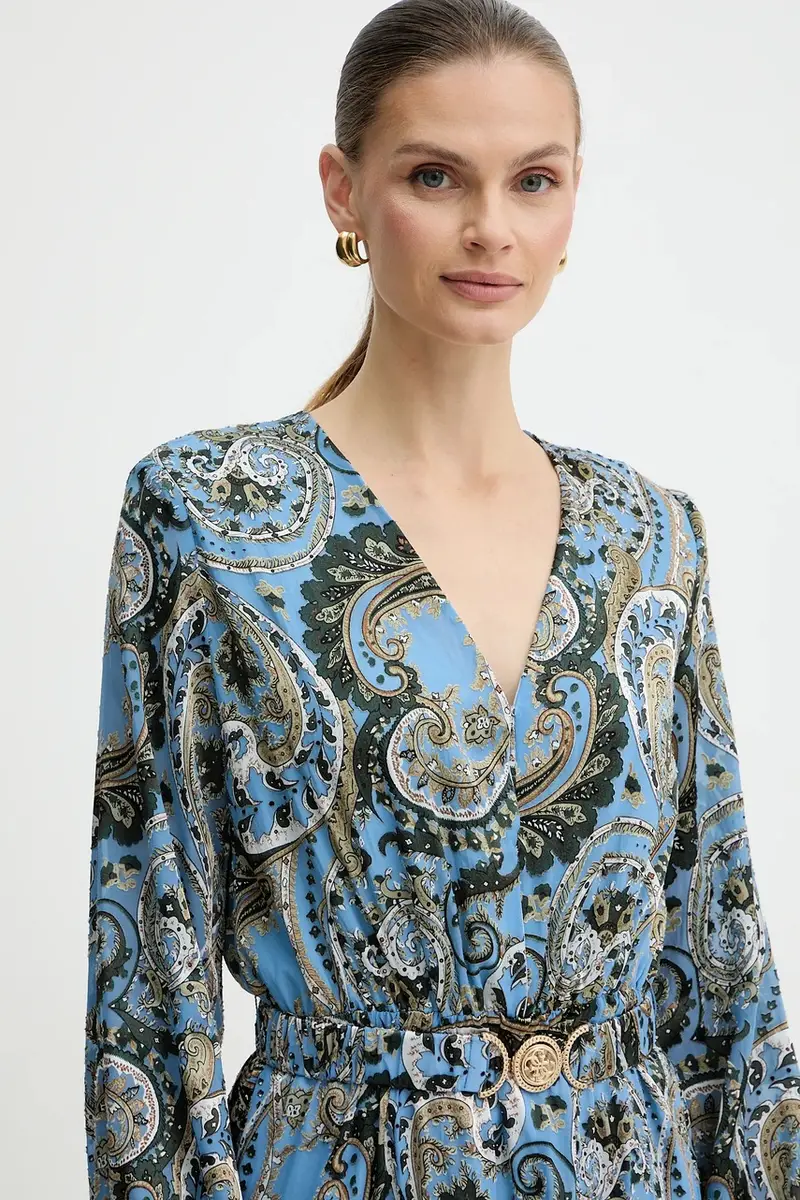 vestito CLARISSE colore blu W5BK53 W2770 miniatura 4