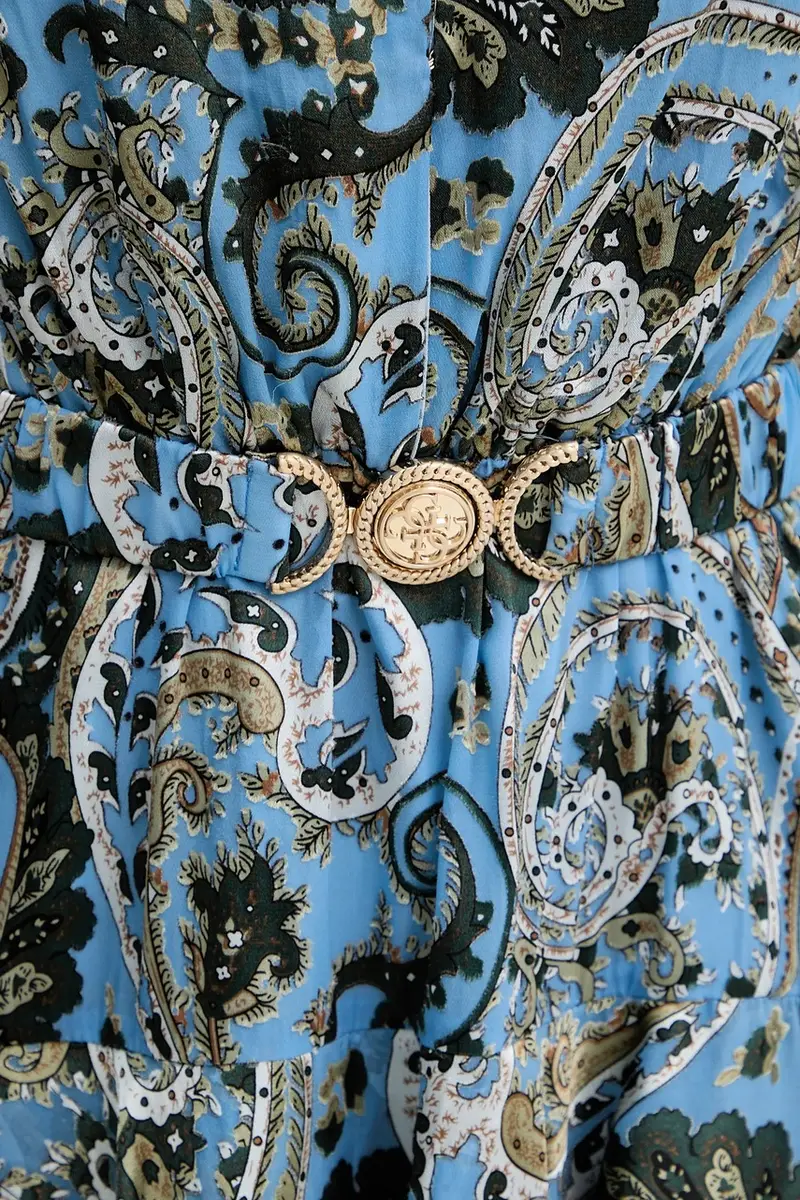 vestito CLARISSE colore blu W5BK53 W2770 miniatura 5