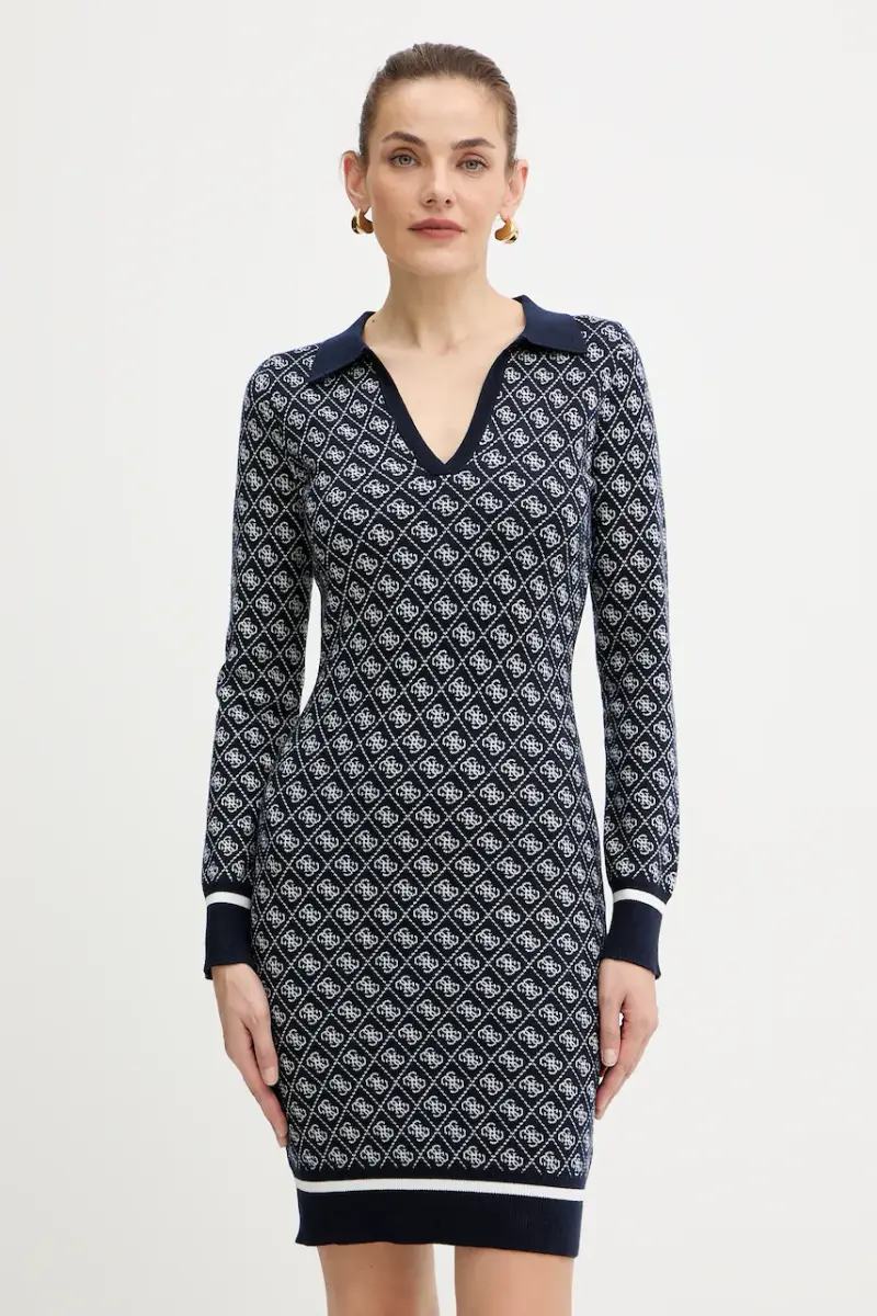 vestito con aggiunta di lana AUBREY colore blu navy W5BK25 Z3JD2