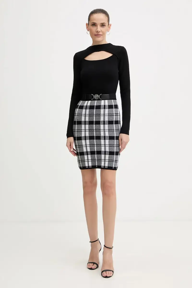 vestito con aggiunta di lana CORALINE Nero miniatura 2