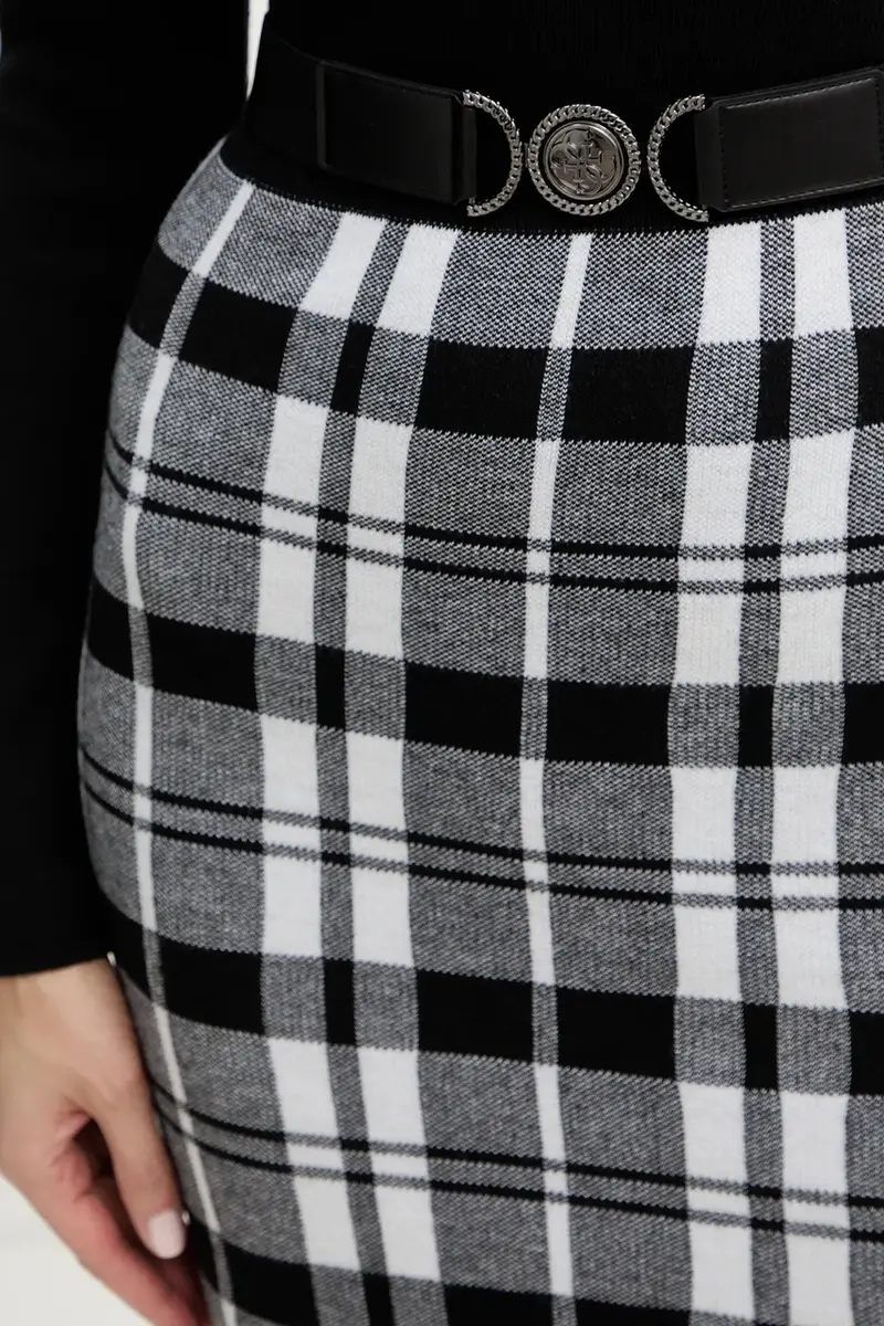 vestito con aggiunta di lana CORALINE Nero miniatura 5