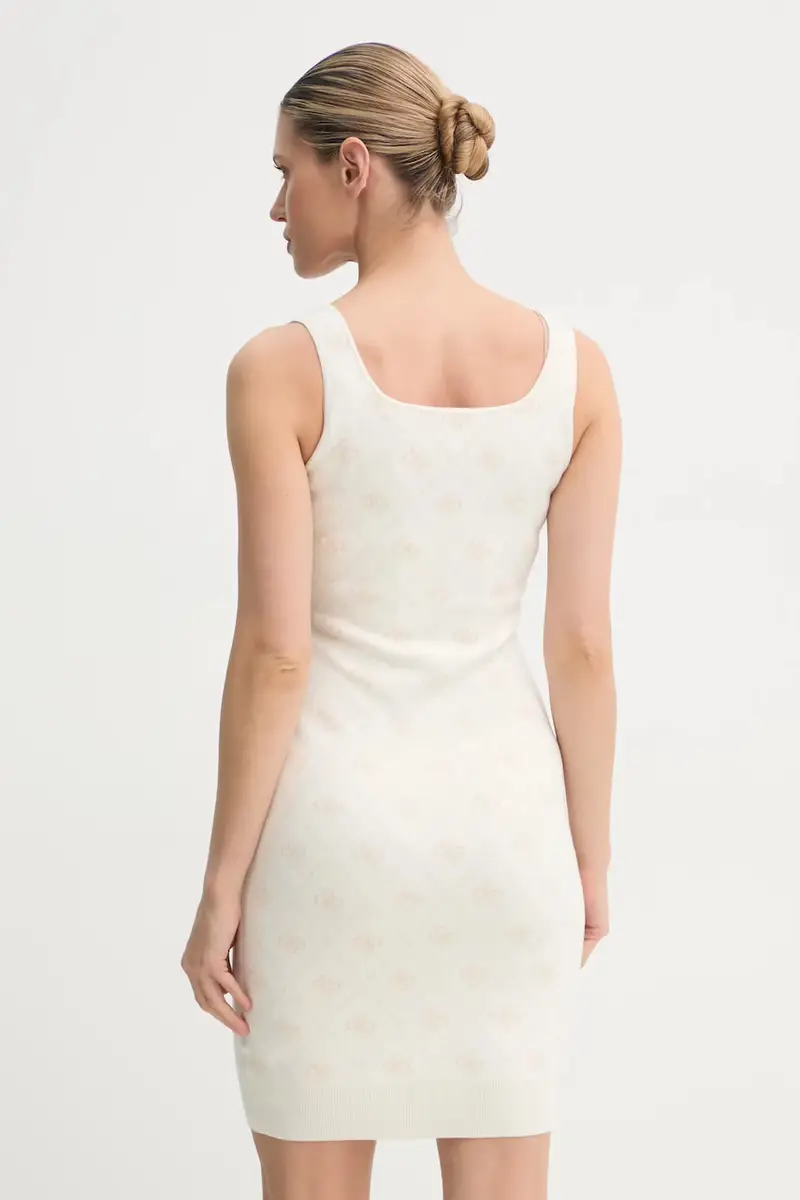 vestito con aggiunta di lana SARAH colore beige W4BK98 Z3JD2 miniatura 3