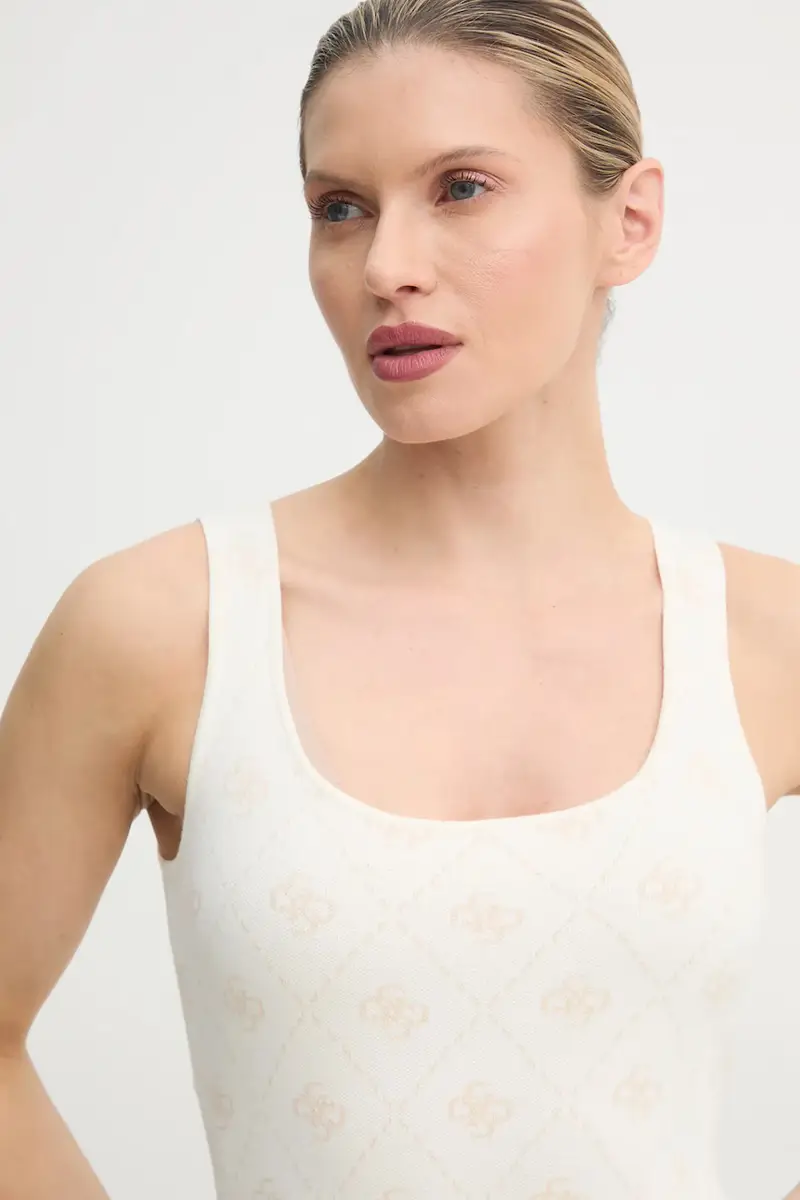 vestito con aggiunta di lana SARAH colore beige W4BK98 Z3JD2 miniatura 4