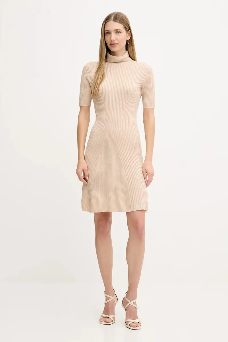 vestito con lana JULIA colore beige W5BK78 Z3OW2 miniatura 2