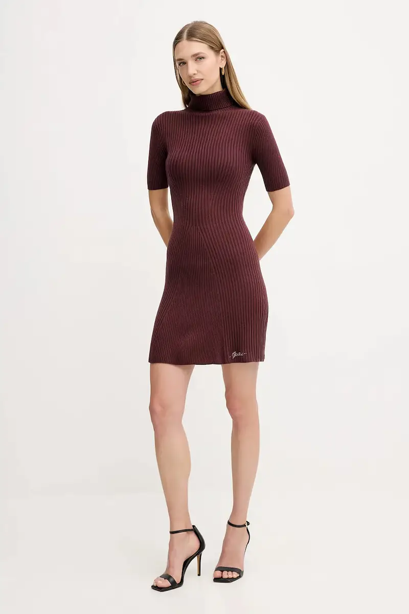 vestito con lana JULIA colore marrone W5BK78 Z3OW2 miniatura 2