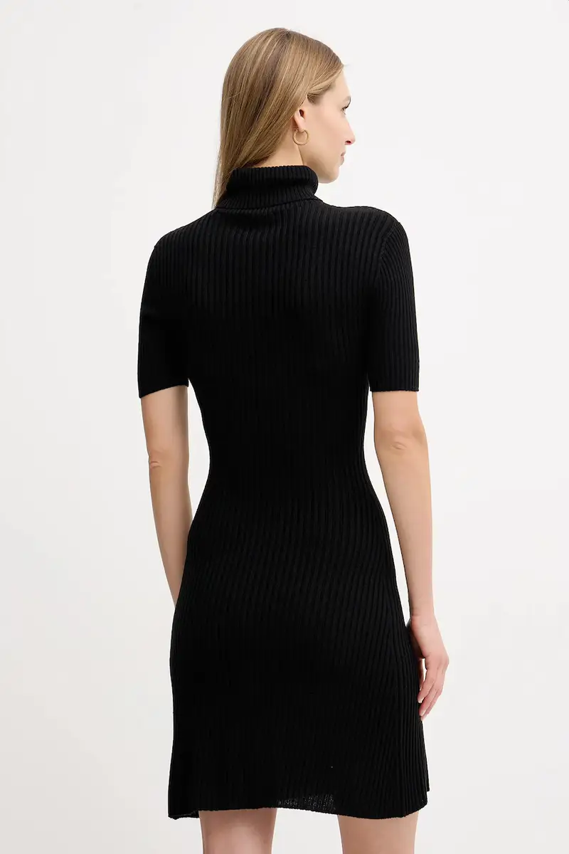 vestito con lana JULIA colore nero W5BK78 Z3OW2 miniatura 3