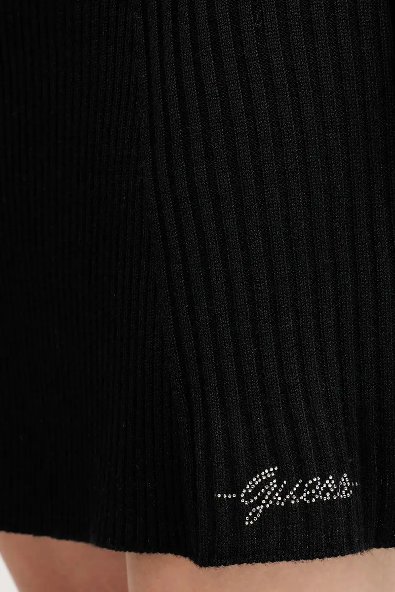 vestito con lana JULIA colore nero W5BK78 Z3OW2 miniatura 5