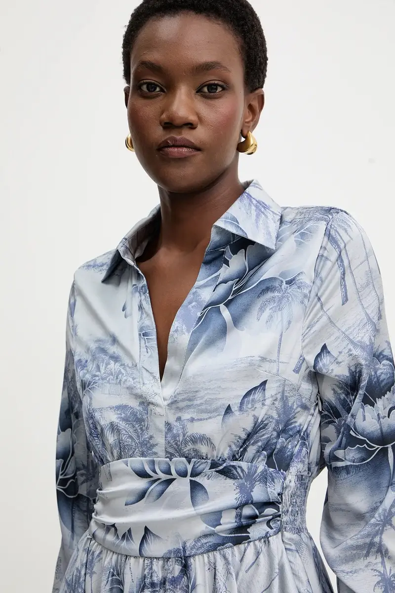 vestito CONCETTA colore blu W5YK00 WF1T2 miniatura 4