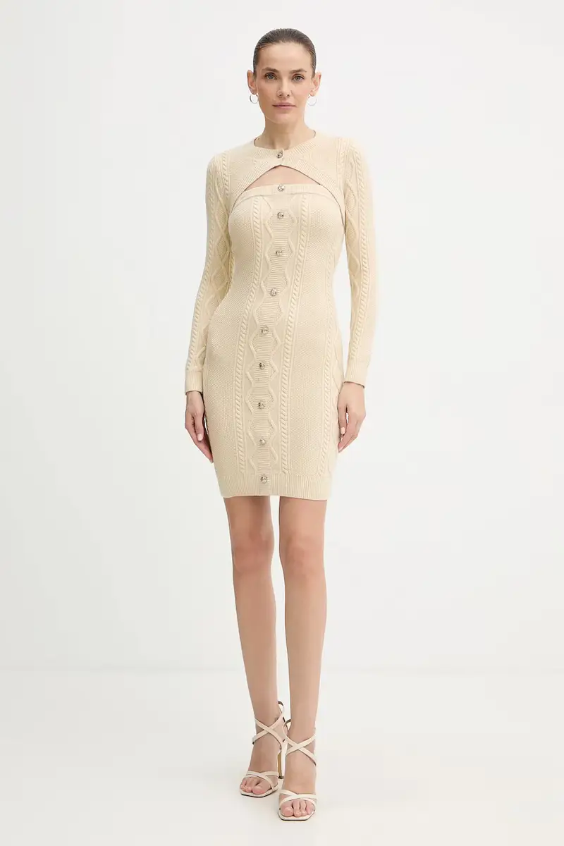 vestito DAPHNE Beige miniatura 2