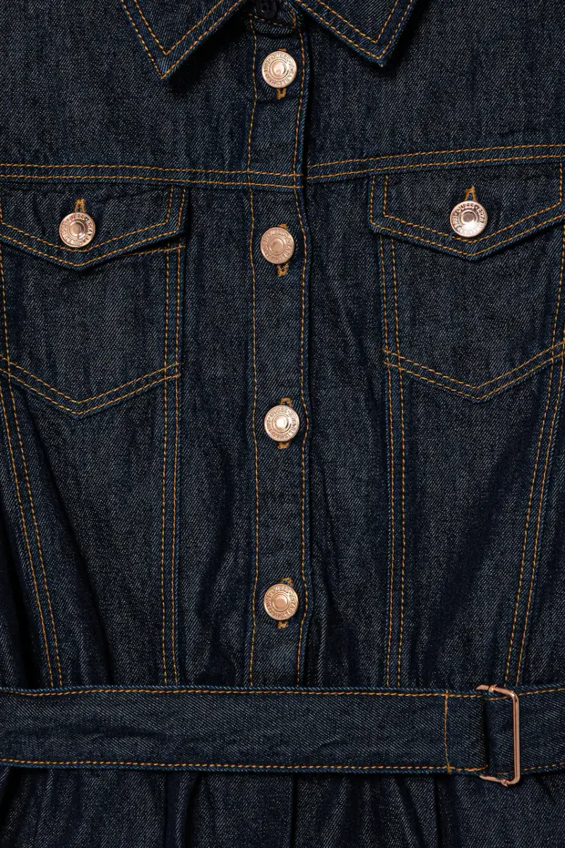 vestito di jeans colore blu navy J5YK12 D4EU0 miniatura 3