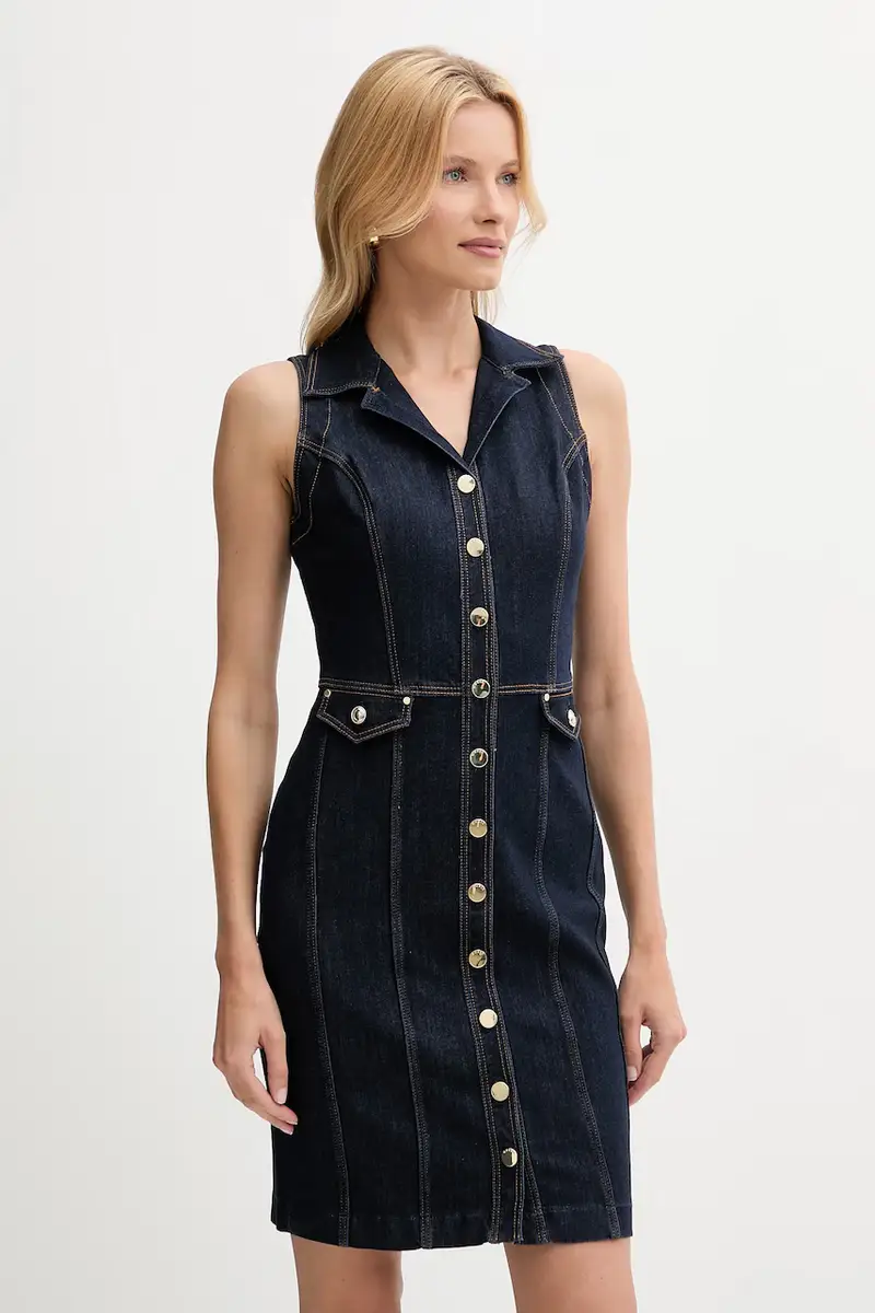 vestito di jeans DESTINY colore blu navy W5YK24 D5PW1