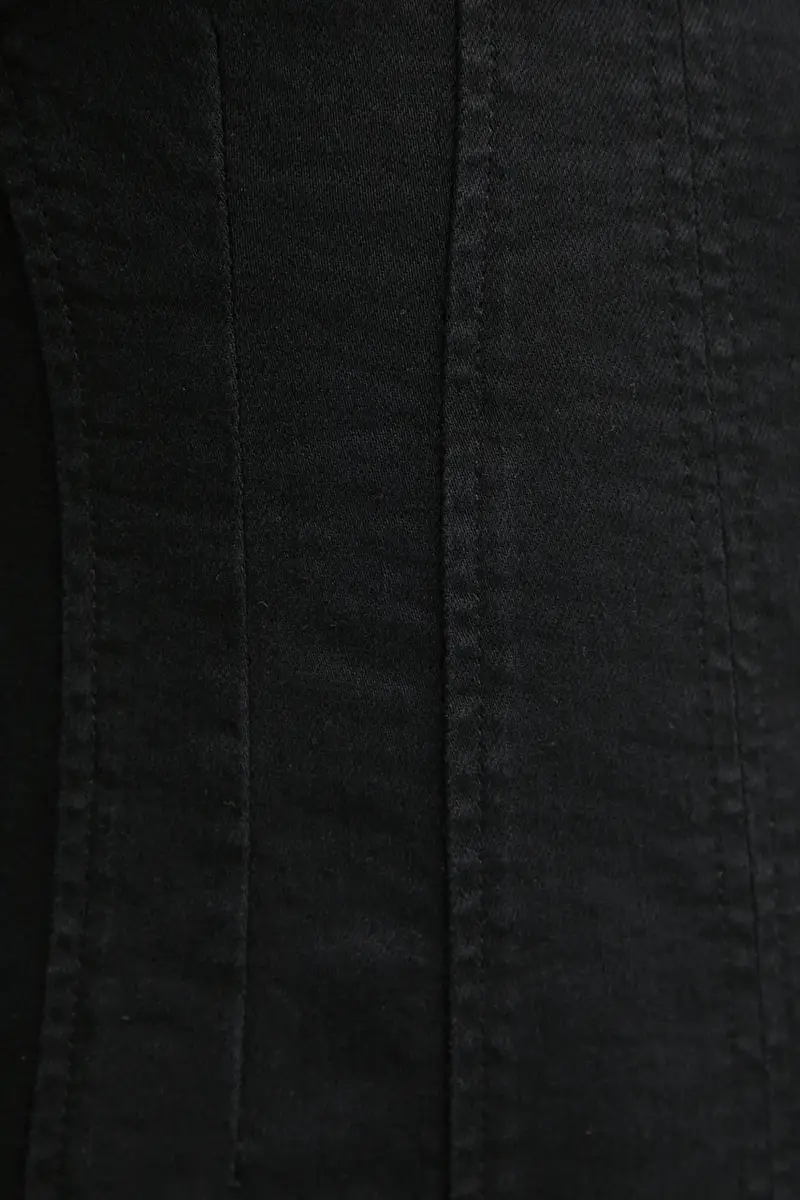 vestito di jeans MOLLY colore nero W5RK84 D4PZ0 miniatura 5