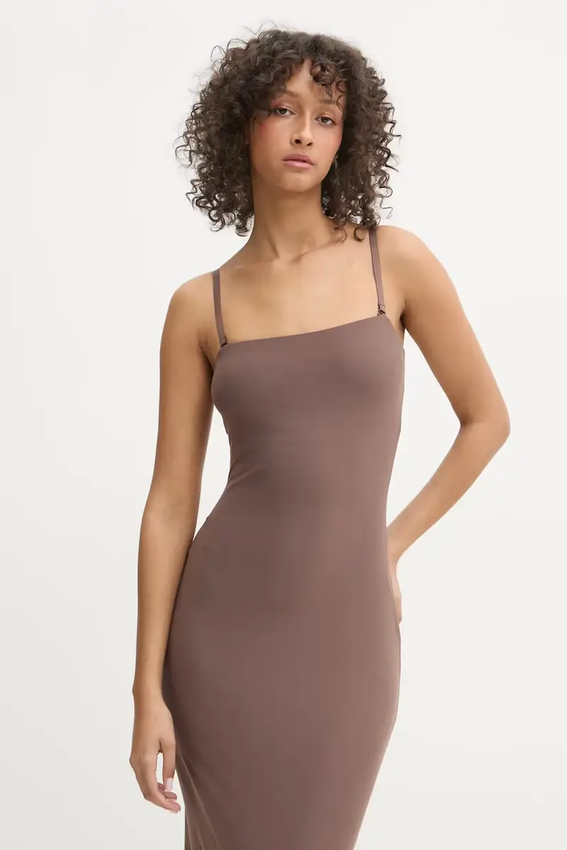 vestito EVELINE colore marrone O5GK00 KCDE0 miniatura 3