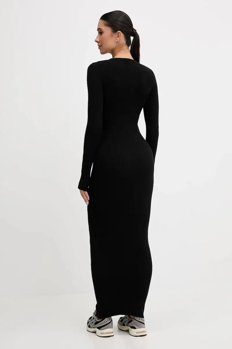 vestito FLAMINIA colore nero V5BK02 Z3JD2 miniatura 3