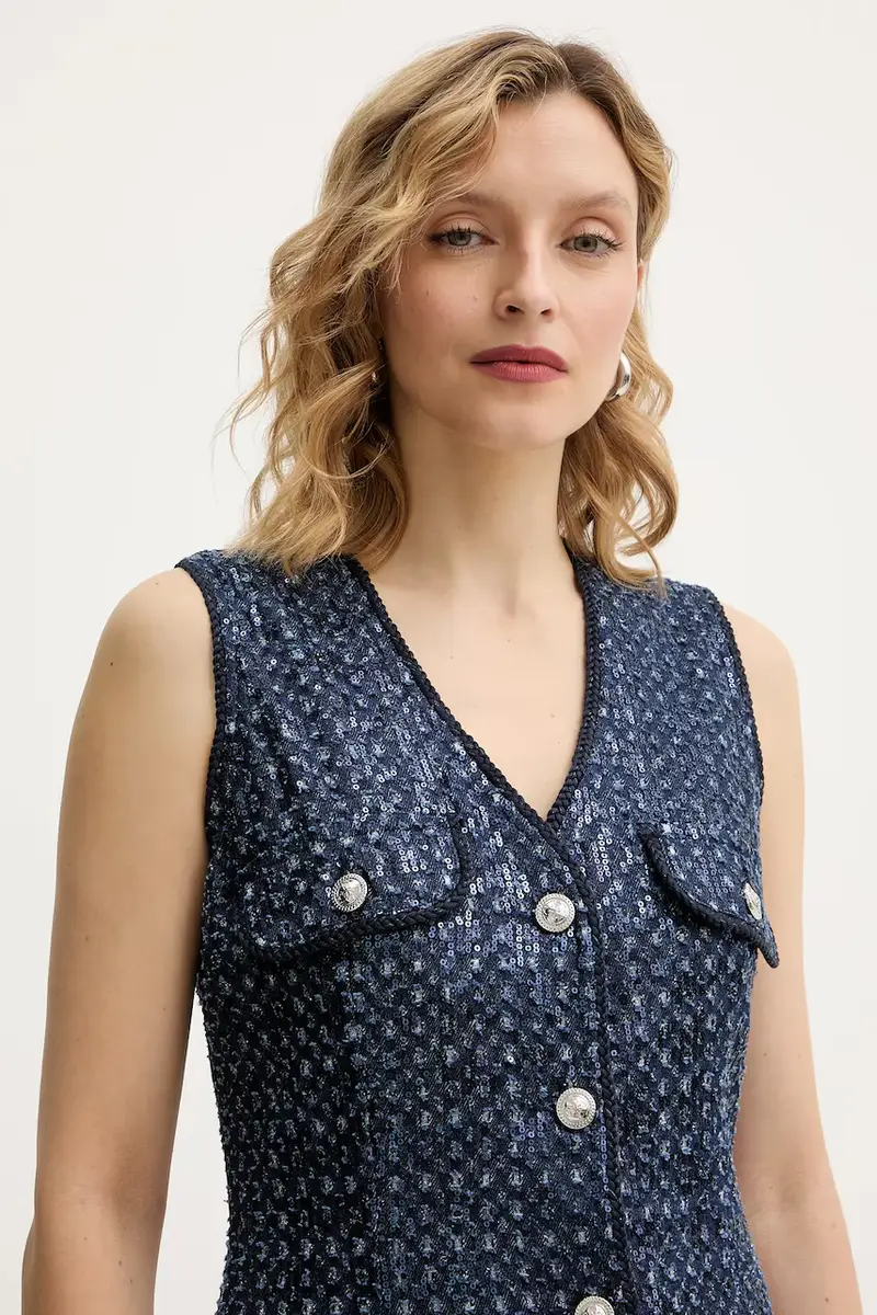 vestito GABRIELA Blu navy miniatura 4