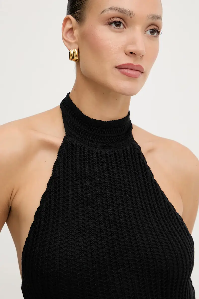 vestito in cotone MONYCA colore nero W5YK0E Z2YL1 miniatura 4