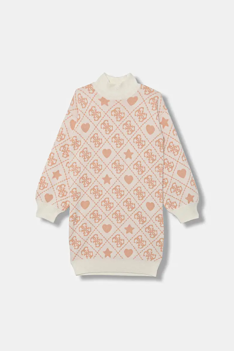 vestito in lana per bambini colore arancione J5BK03 Z3K10