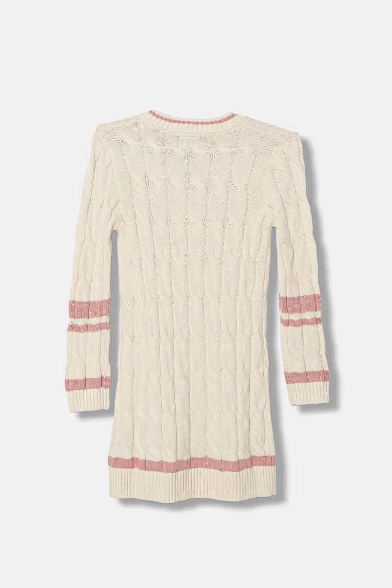 vestito in lana per bambini colore beige J5BK18 Z37L1 miniatura 2