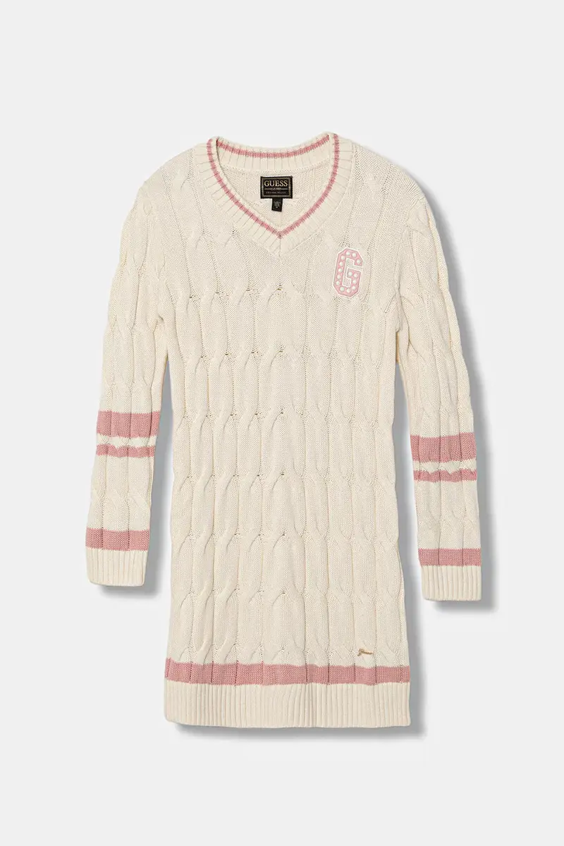 vestito in lana per bambini colore beige J5BK18 Z37L1