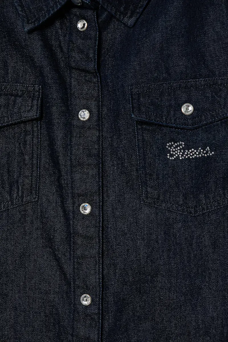 vestito jeans bambino/a colore blu navy J5BK22 D4EU0 miniatura 3