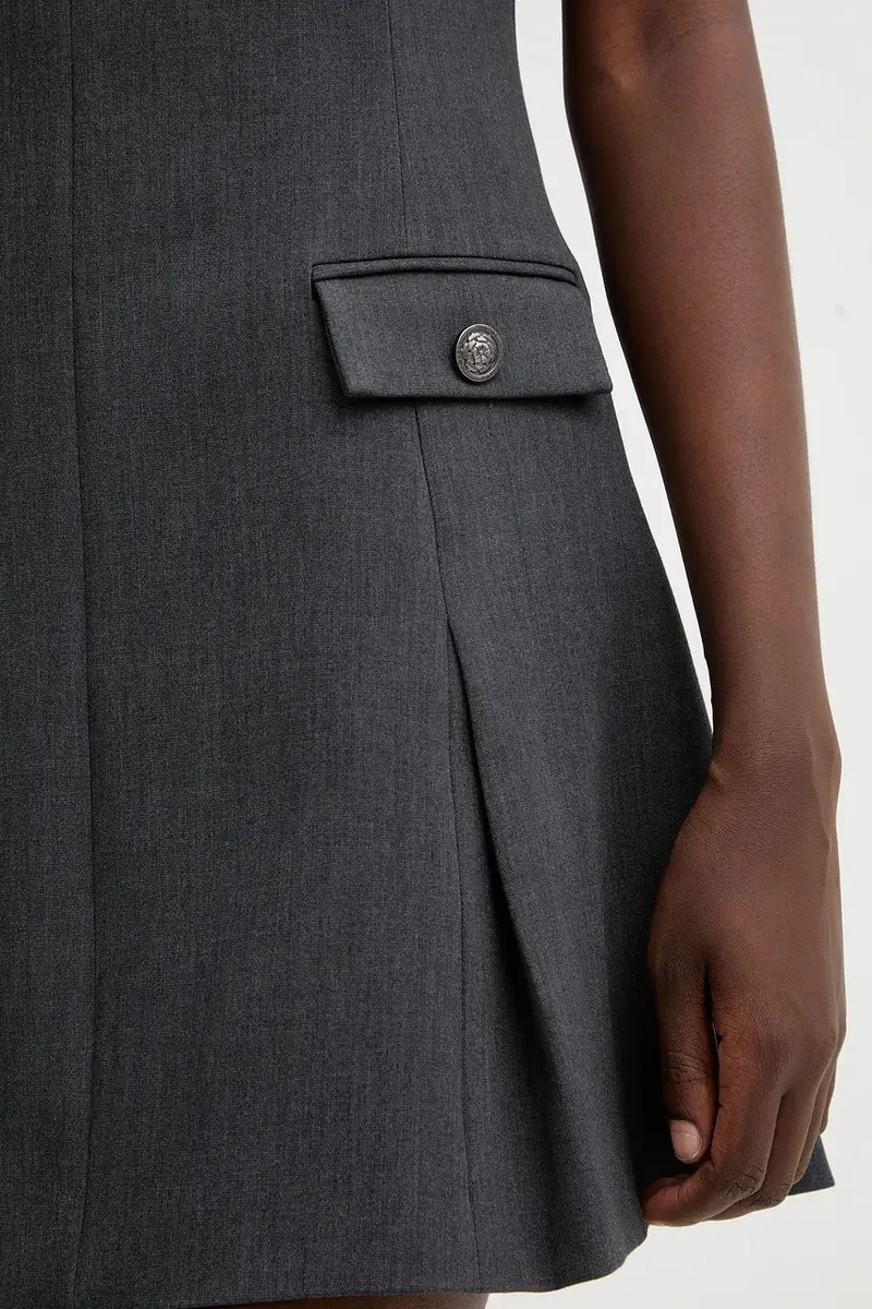 vestito JOANDRA colore grigio W5BK19 W2402 miniatura 5