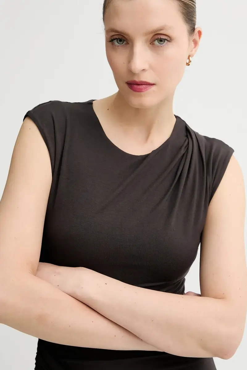 vestito JOLIE colore marrone W5BK14 KC1J2 miniatura 4