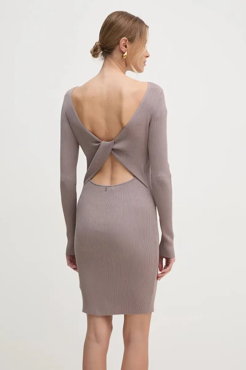 vestito JULIETTE colore marrone W5RK21 Z3L10 miniatura 3