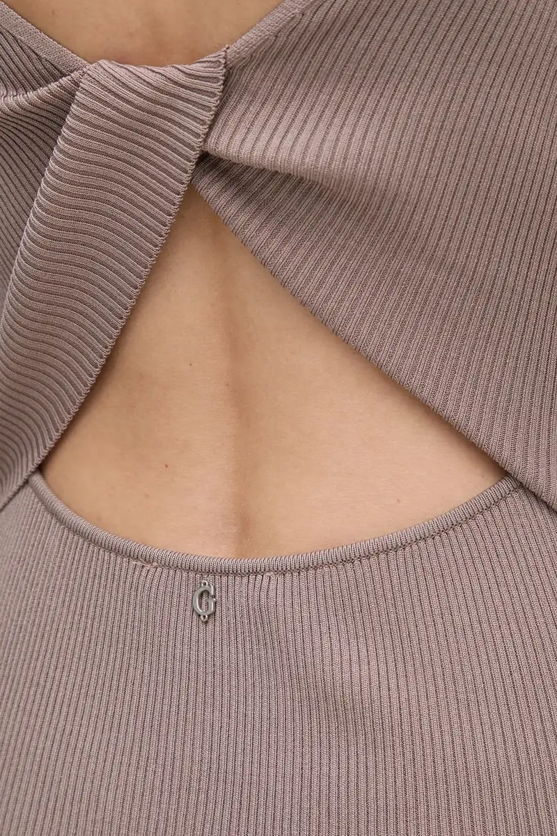 vestito JULIETTE colore marrone W5RK21 Z3L10 miniatura 5