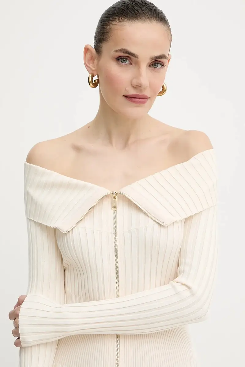 vestito KATHRYN colore beige W5YK28 Z30I2 miniatura 4