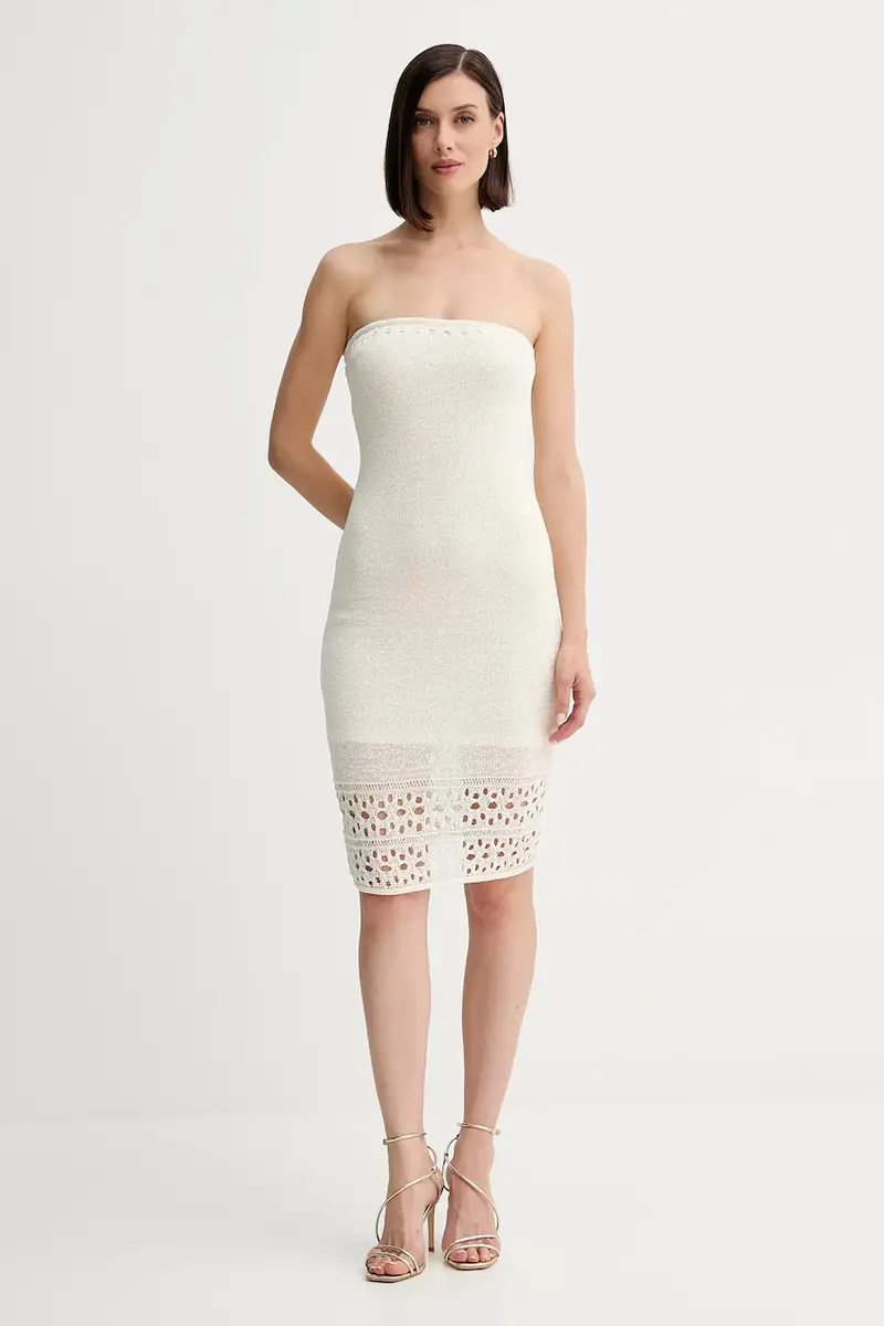 vestito LEAH colore beige W5YK76 Z3P21