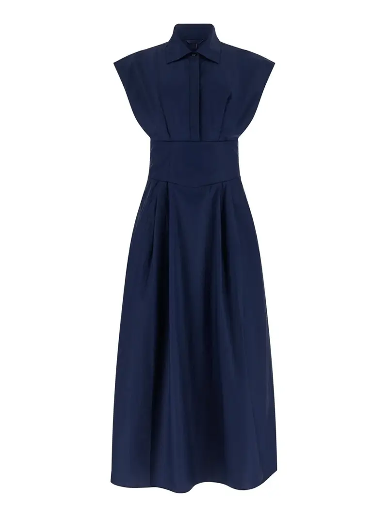 vestito longuette cherry guess da donna - blu