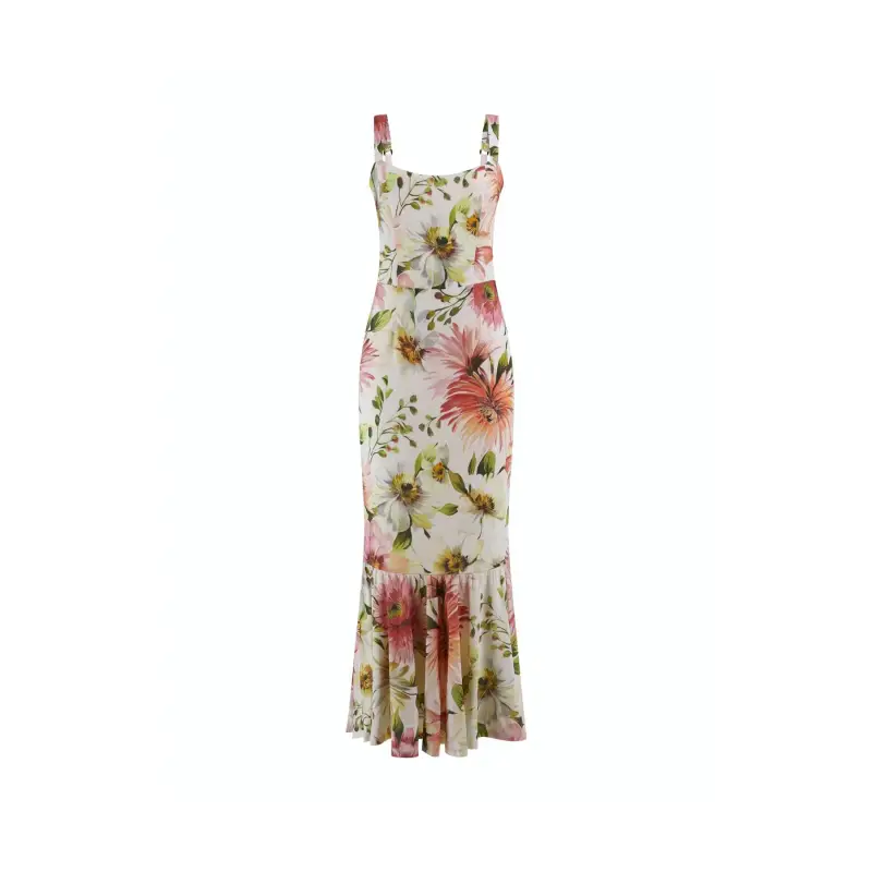 Vestito lungo da donna Guess Fleur Straps Midi
