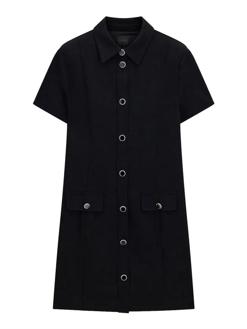 vestito mini guess olga da donna - nero