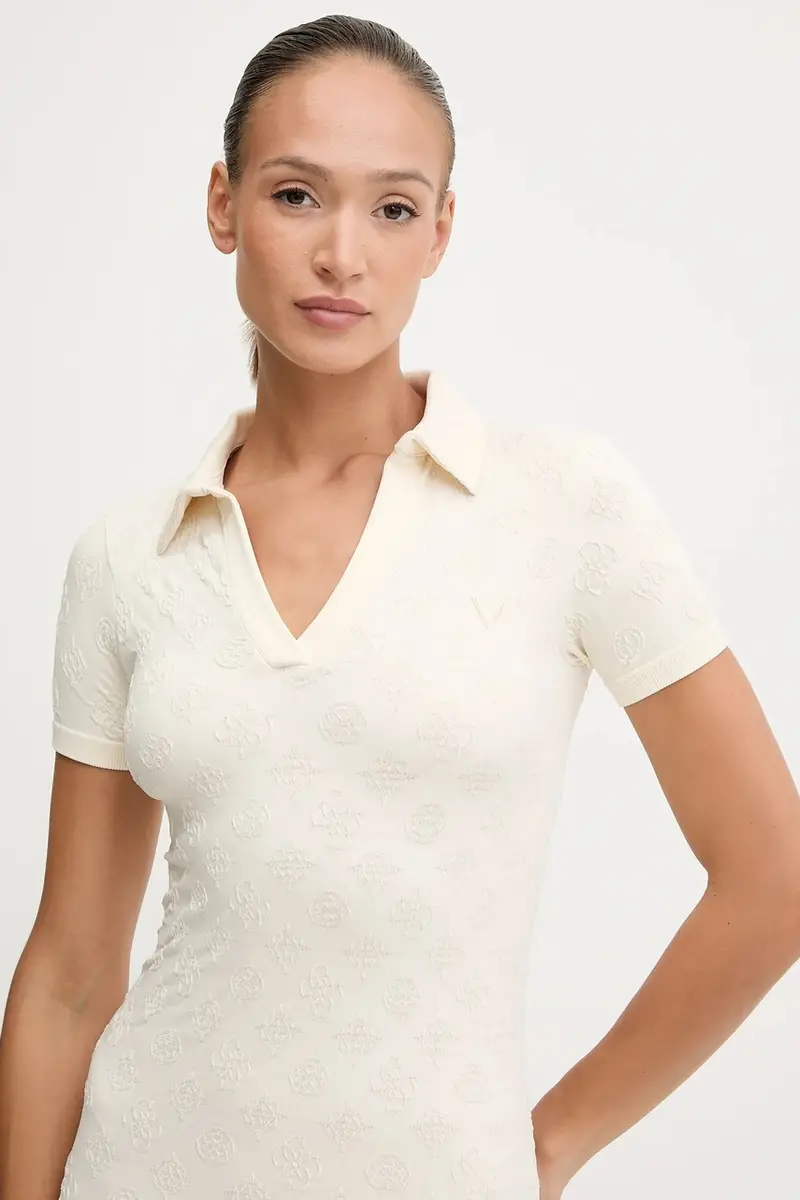 vestito PEONY colore beige V5YK05 Z3OA0 miniatura 4